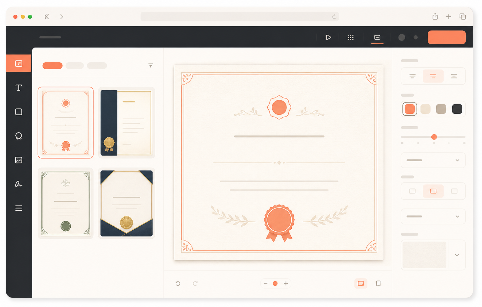 CertificateJoy template studio demonstration